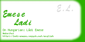 emese ladi business card